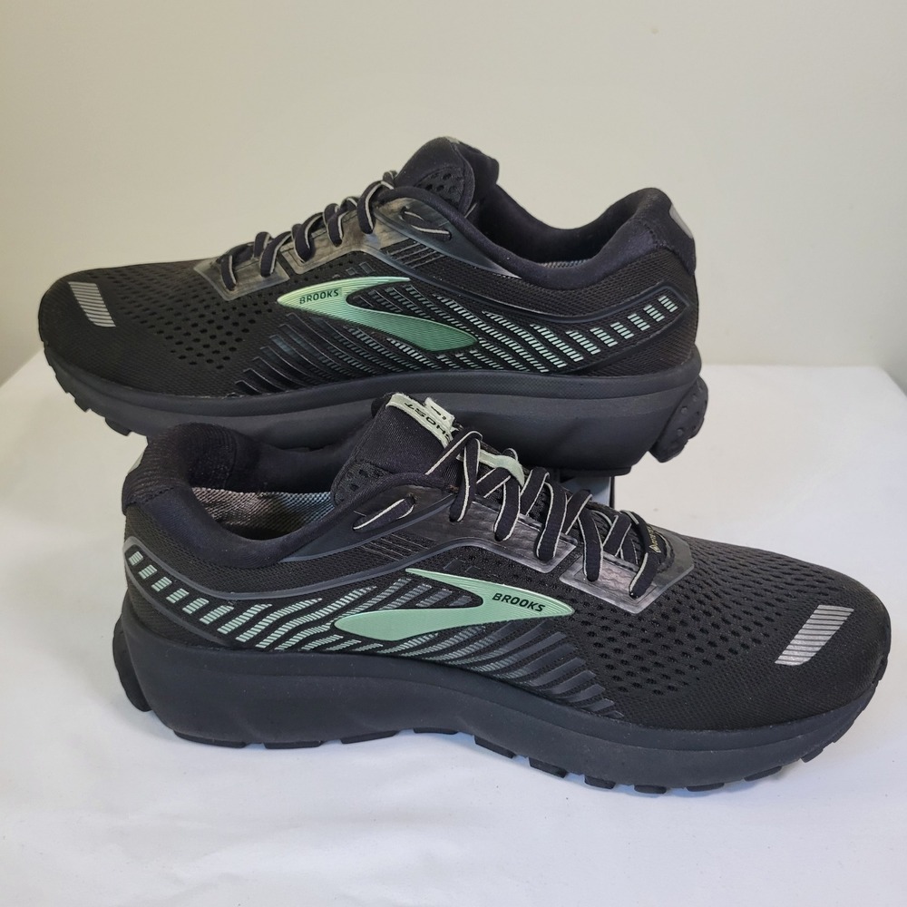 Brooks Ghost 12 GTX Womens Running Shoes Black Mint Gore-Tex 1202991B010 Size 10 - Picture 2 of 6